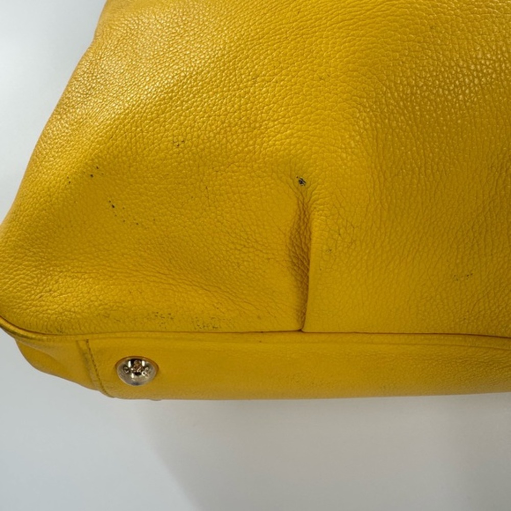 MICHAEL Michael Kors Large Leather Fulton Chain Shoulder Tote (Citrus) - Picture 13 of 16